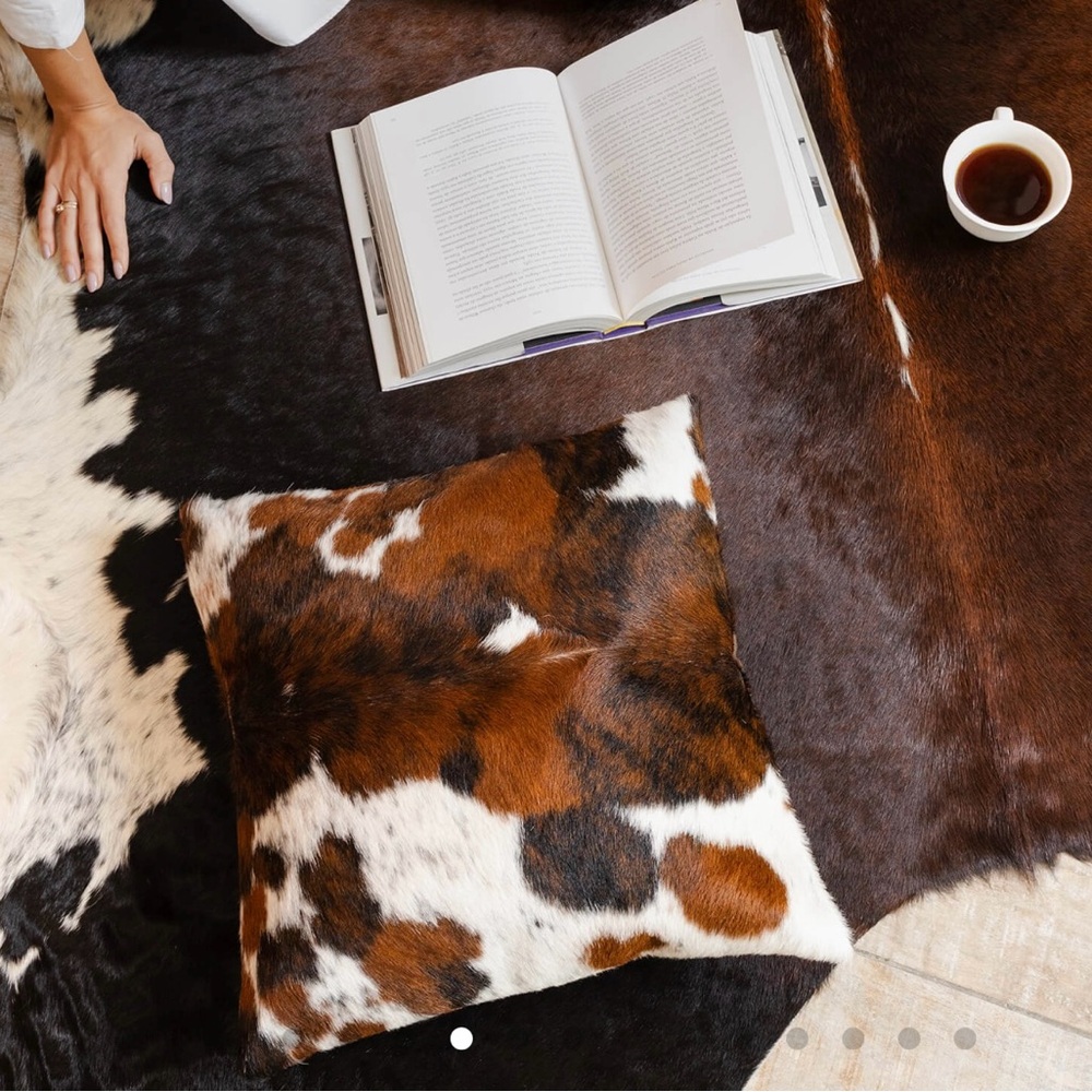 Cowhide Throw Pillow 2 AVAILABLE - Picture 2 of 5